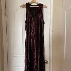 XL Banana Republic Bias-Cute Satin Midi Dress